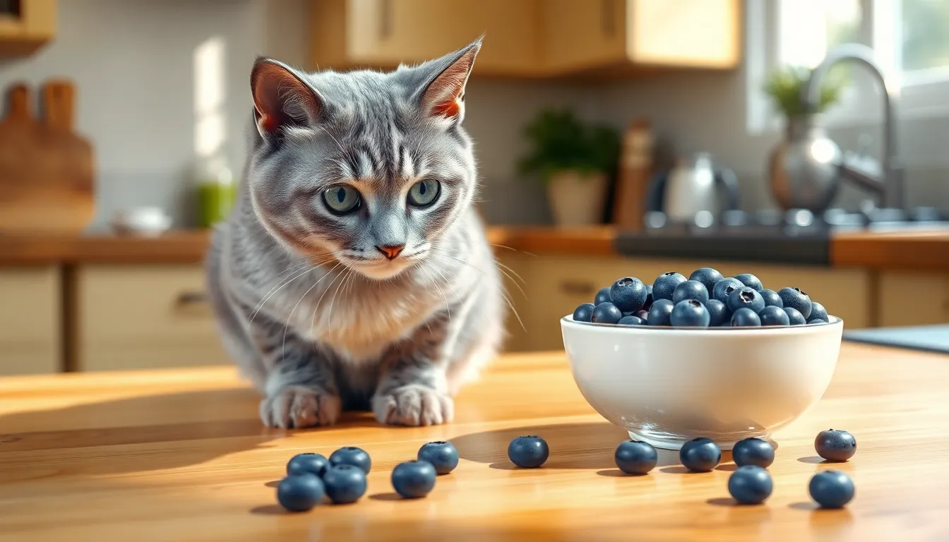 are blueberries toxic to cats